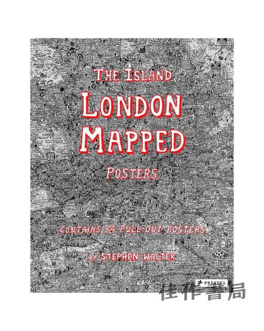 Island: London Mapped Posters/岛屿：伦敦地图海报 商品图0