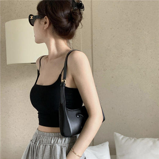 黛唯梵辣妹夏季新款白色纯欲风性感吊带小背心女装外穿内搭打底衫上衣潮 商品图6