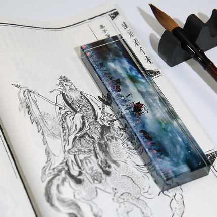 【人文之宝】 文房四宝长条镇纸 蜀军出阵图 水浒出阵图 商品图0