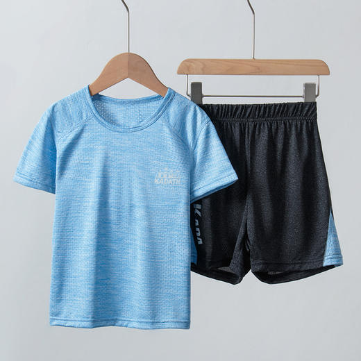 【夏季运动速干儿童套装，2套更优惠】儿童短袖套装男女童夏季新款篮球运动服套装中小童休闲两件套 商品图8