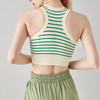 「全新升级！经典条纹设计」休闲运动文胸一体杯健身跑步瑜伽服速干透气休闲运动内衣 商品缩略图1