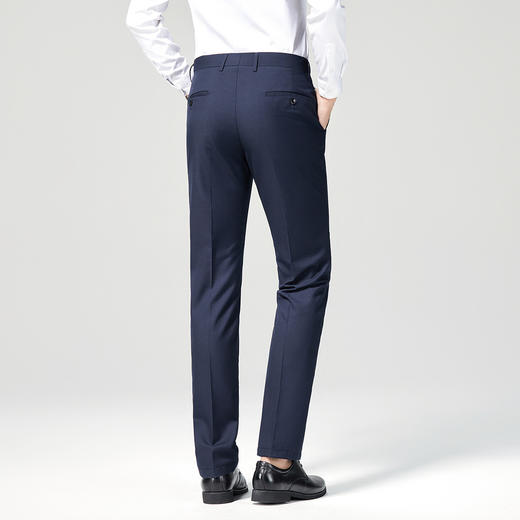 罗蒙春秋装抗皱西裤男士商务通勤纯色百搭直筒修身长裤男西装裤 商品图3