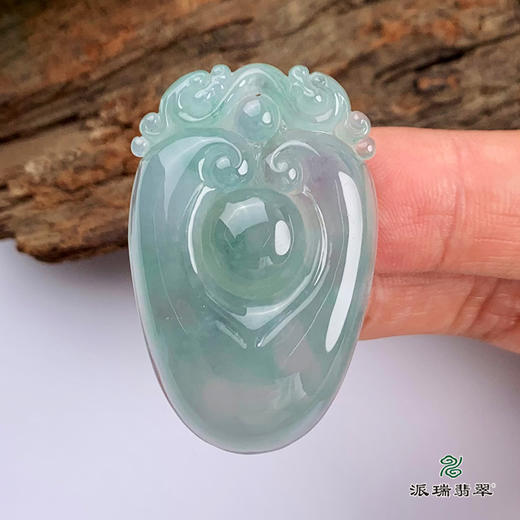 派瑞翡翠 翡翠挂件 糯种 飘花 商品图2