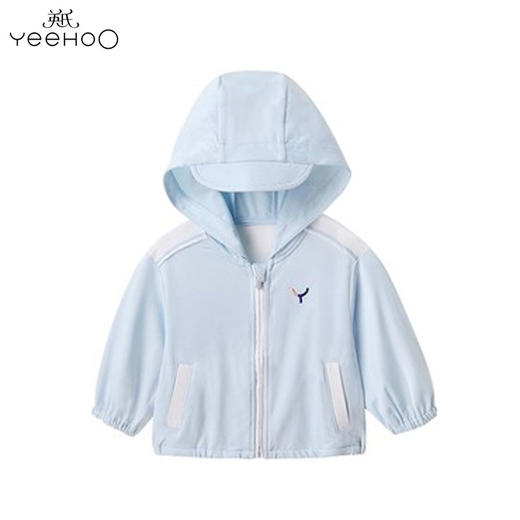 英氏-童衣类（夏）F2英针短帽外套融冰100CM 商品图0