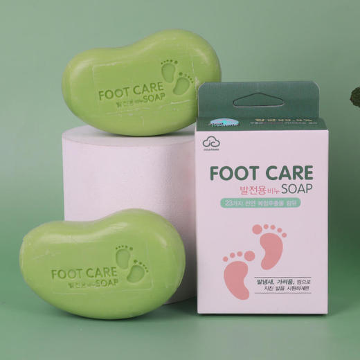 拍1发3【舒适自在脚臭拜拜】薄荷嫩足皂拒绝烂脚丫脱皮干裂舒服清爽防脚臭植物配方无刺激 商品图1