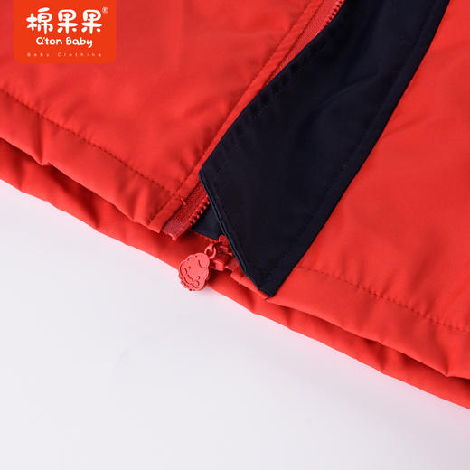 8商场同款棉果果秋季新款男童撞色时尚酷潮连帽夹棉风衣外套M312101422500 商品图4