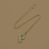订购8周到｜Pach Pearl-Alphabet Emeralds-字母 祖母绿 项链［瑞士设计师］ 商品缩略图3