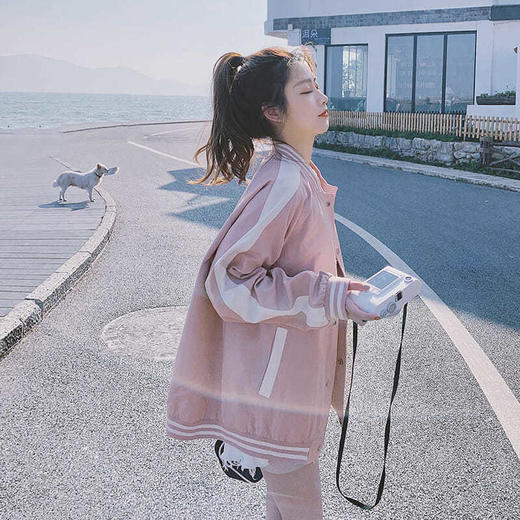 原宿风棒球服女春秋2021新款甜酷韩版宽松百搭飞行夹克外套ins潮 商品图0