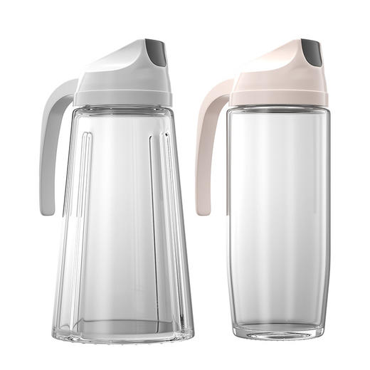 「解决油渍漏出！无铅玻璃材质」油瓶不锈钢油嘴开合大容量玻璃油壶厨房用品家用酱油醋瓶 商品图4