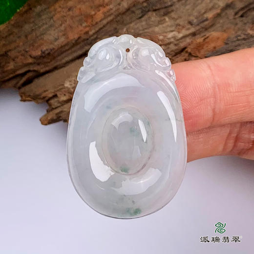 派瑞翡翠 翡翠挂件 糯种 飘花 商品图2