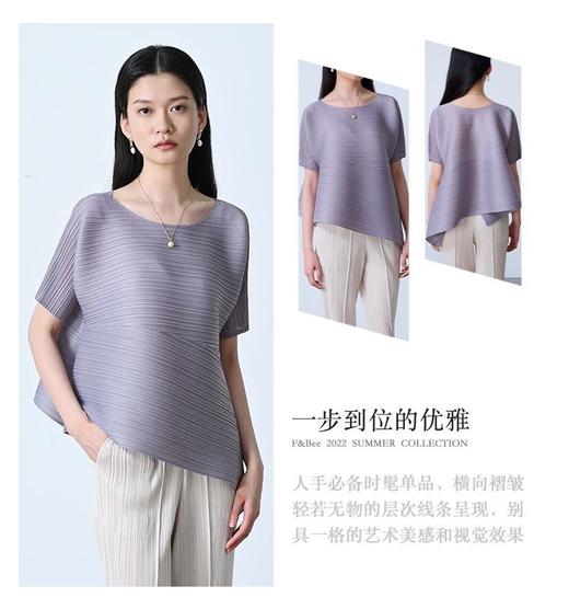 【限时折扣】三宅褶皱上衣 不规则短袖 S-XL（非质量问题不退不换） 商品图8