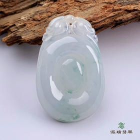 派瑞翡翠 翡翠挂件 糯种 飘花