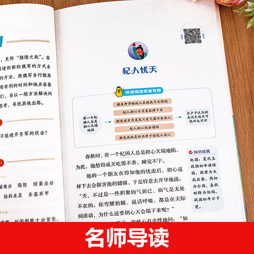 三年级下 小学语文跟着思维导图读中国古代寓言故事克雷洛夫寓言伊索寓言拉封丹寓言有声伴读彩绘插图版 商品图3