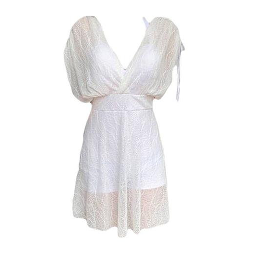 新款大码胖mm连体泳衣女时尚显瘦遮肉性感女生裙式泡温泉度假泳装 商品图2