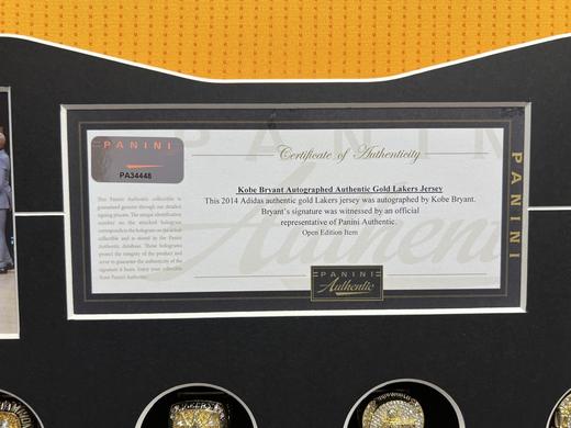 收藏系列 科比 湖人队24号黄色 亲笔签名球衣 商品图2