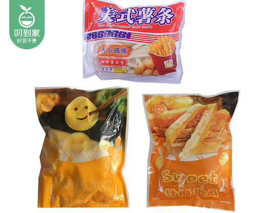 水乡码头三剑客组合/1份（笑脸薯饼300g+美式薯条350g+甘梅地瓜300g）生产日期：25年10月补单专用 商品图4