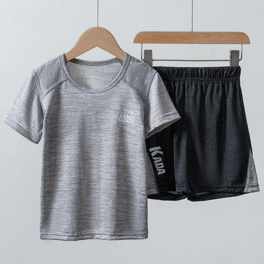 【夏季运动速干儿童套装，2套更优惠】儿童短袖套装男女童夏季新款篮球运动服套装中小童休闲两件套 商品图6