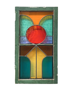 大号彩色玻璃窗-十点睡觉