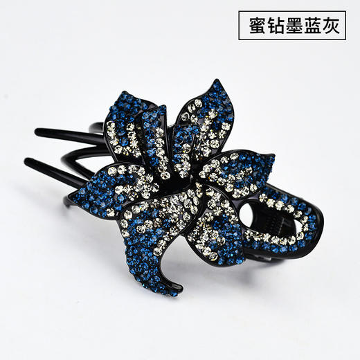 LBE三齿夹盘发抓夹头饰 韩国优雅个性水钻发卡一字鸭嘴成人发夹 商品图5