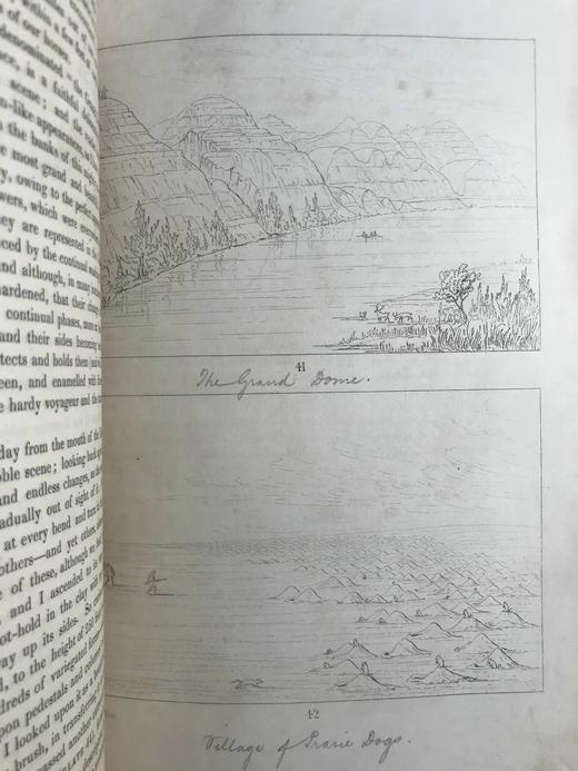 1844年 北美印第安人的礼仪、风俗和状况（全2卷） 数百幅版画插图 全真皮精装16开 商品图11