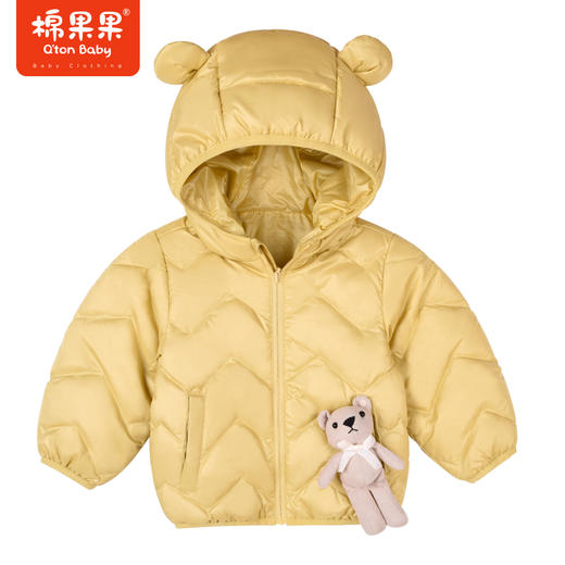 商场同款秋季新款男女童可爱萌萌童趣连帽轻羽绒外套M302102922539 商品图0