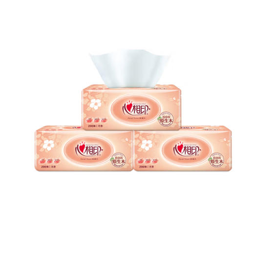 心相印塑装面巾纸DT200 200抽*3包 商品图1