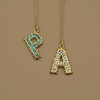 订购8周到｜Pach Pearl-Alphabet Emeralds-字母 祖母绿 项链［瑞士设计师］ 商品缩略图4