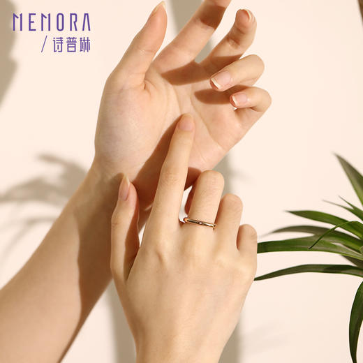 【天圆地方】MEMORA诗普琳彩色18K金戒指天圆地方戒指KR252001/KR252002（一口价） 商品图1