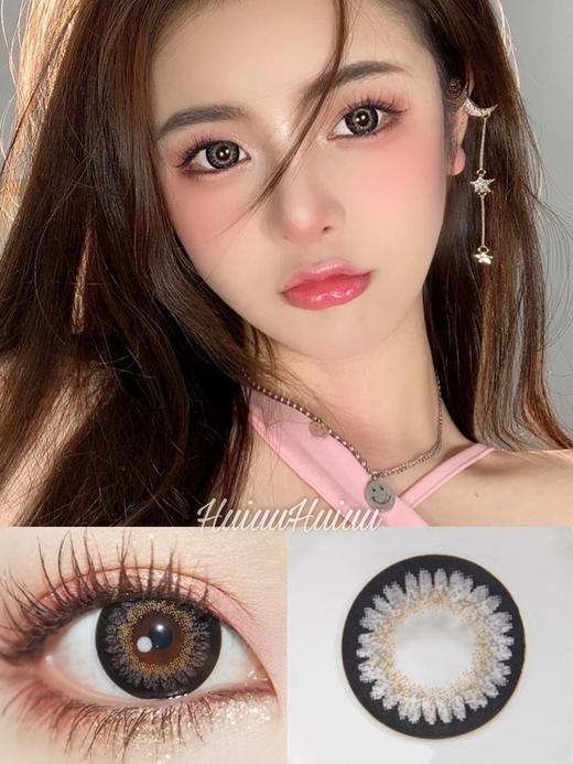 【大直径】Leenscolor-象牙灰-14.5mm 【年抛 0-800度 含有525/575】 商品图0