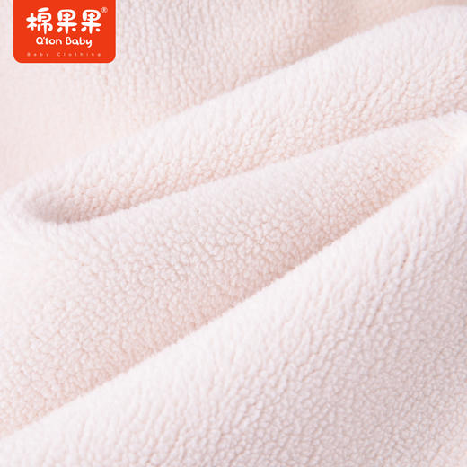 商场同款棉果果秋季新款女童绒里针织连帽复合绒外套舒适柔软可爱M322100422462 商品图3