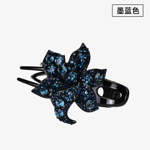 LBE三齿夹盘发抓夹头饰 韩国优雅个性水钻发卡一字鸭嘴成人发夹 商品图7