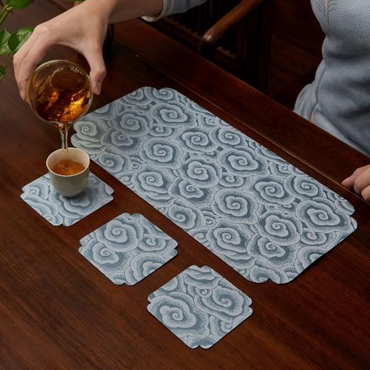 织锦祥云干泡垫茶杯垫茶铺17*37cm 商品图4