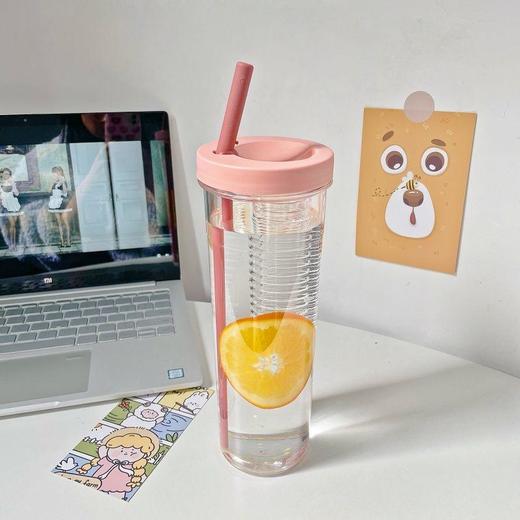 抖音爆款网红同款高颜值ins学生女吸管杯耐摔耐热便携茶杯夏季大容量杯子 商品图8