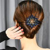 LBE-pf132发夹头饰后脑勺大号盘发鸭嘴夹发卡子女头发夹子带钻发饰妈妈抓夹 商品缩略图1
