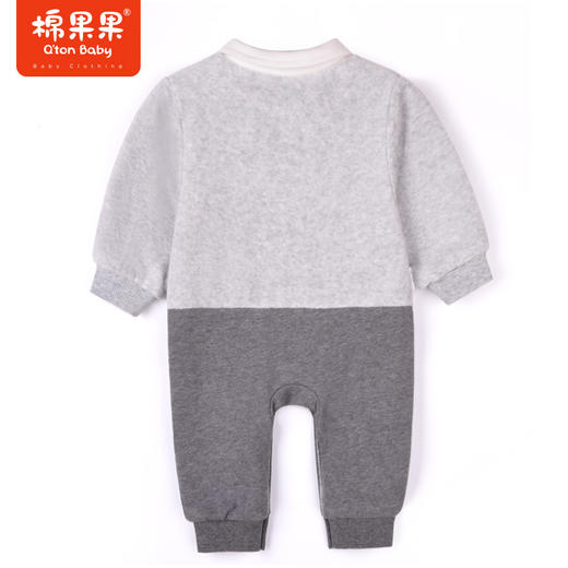 直播间下单三件起发货棉果果秋季新款男童纯棉舒适外穿小绅士假两件连体衣M312722822509 商品图1