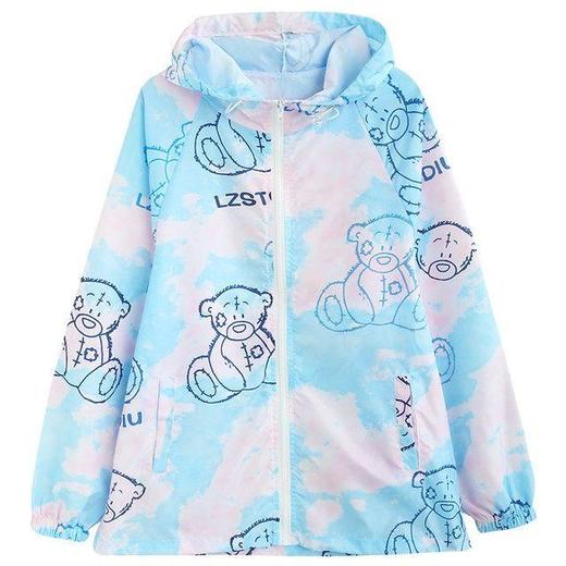 防晒衣少女2021新款夏季薄款洋气时尚中长款防晒服初中学生外套潮 商品图1