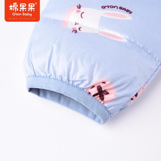 棉果果商场同款秋季新款女童满印连帽轻羽绒外套M322102922437 商品图3