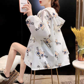 防紫外线防晒衣女薄款洋气2021年新款夏季宽松大码网红ins潮外套