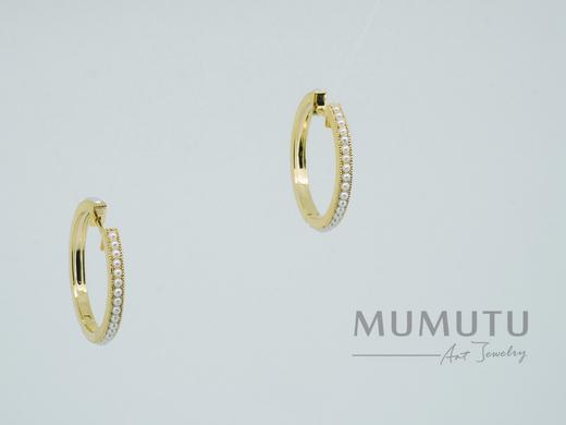 小米珠耳圈 (大号） 商品图0