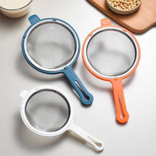 304不锈钢漏勺家用豆浆果汁过滤网宝宝辅食密漏勺厨房芝麻网漏勺 商品图4