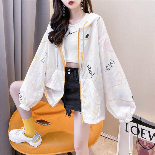 连帽宽松防晒衣外套女薄款百搭小个子防晒服春秋2021新款夏 商品图2