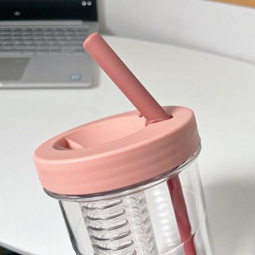 抖音爆款网红同款高颜值ins学生女吸管杯耐摔耐热便携茶杯夏季大容量杯子 商品图3