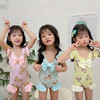 儿童泳衣女小童新款连体可爱宝宝印花蝴蝶结游泳度假 商品缩略图1