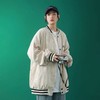 灯芯绒字母刺绣棒球服外套女2021春装新款韩版宽松情侣学生上衣潮 商品缩略图1