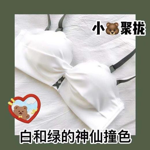 超低价【两件优惠装】内衣女小胸聚拢无钢圈文胸日系少女薄款红色本命年结婚新娘文胸罩套装无痕内衣少女无钢圈聚拢日系bra文胸罩套装红色薄款 商品图3