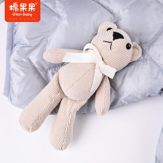 商场同款秋季新款男童可爱时尚童趣外穿连帽轻羽绒外套M312102922538 商品图4