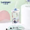 乐美雅（Luminarc）钢化耐热变色吸管杯带刻度玻璃水杯果汁牛奶杯 425ml 商品缩略图0