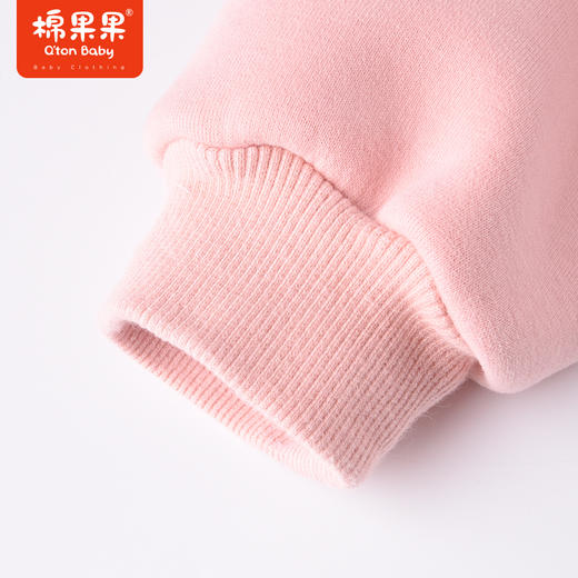 商场同款棉果果秋季新款女童绒里针织连帽复合绒外套舒适柔软可爱M322100422462 商品图4