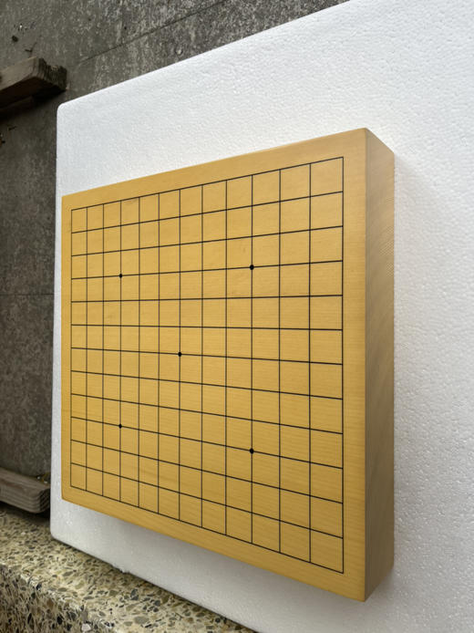 6厘米厚新榧独木小棋盘（一面13路一面9路）画线。 商品图4