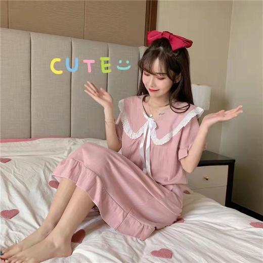 【买一送一！甜美公主风长裙】黛唯梵可外穿的日系甜美长款睡衣，穿上不想脱下来！新款连衣裙家居服短袖睡衣睡裤 商品图2